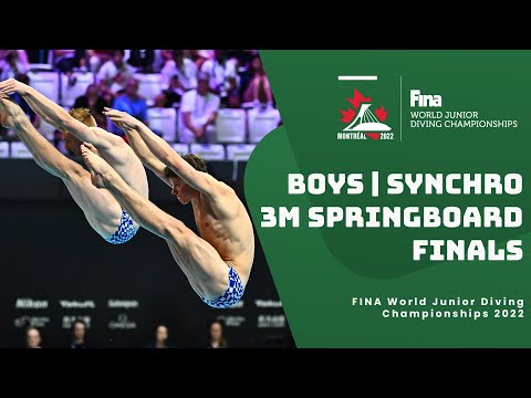 LIVE | Diving | FINALS | Boys | 3m Springboard Synchro | World Junior Championships 2022