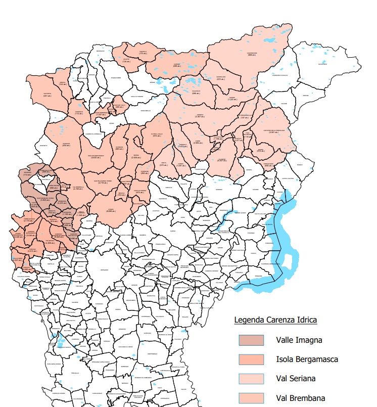 mappa siccita - La Voce delle Valli