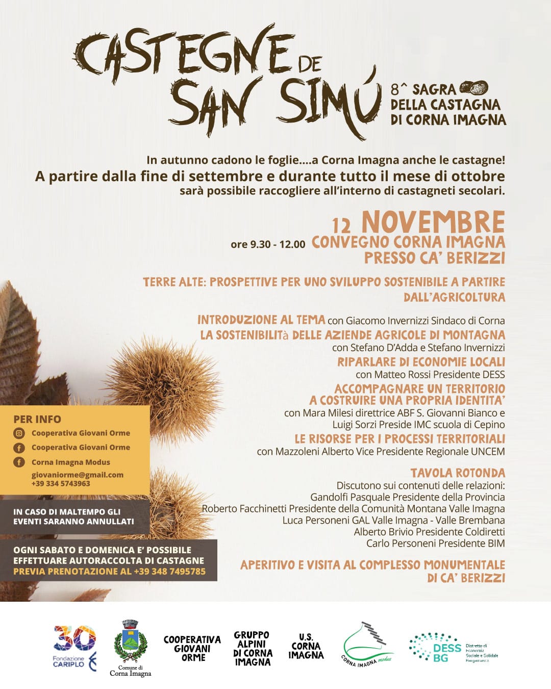 convegno 12 novembre - La Voce delle Valli