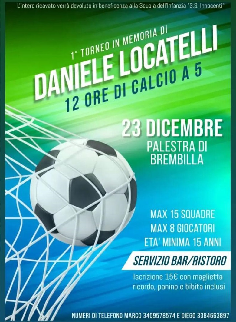 locandina torneo daniele - La Voce delle Valli