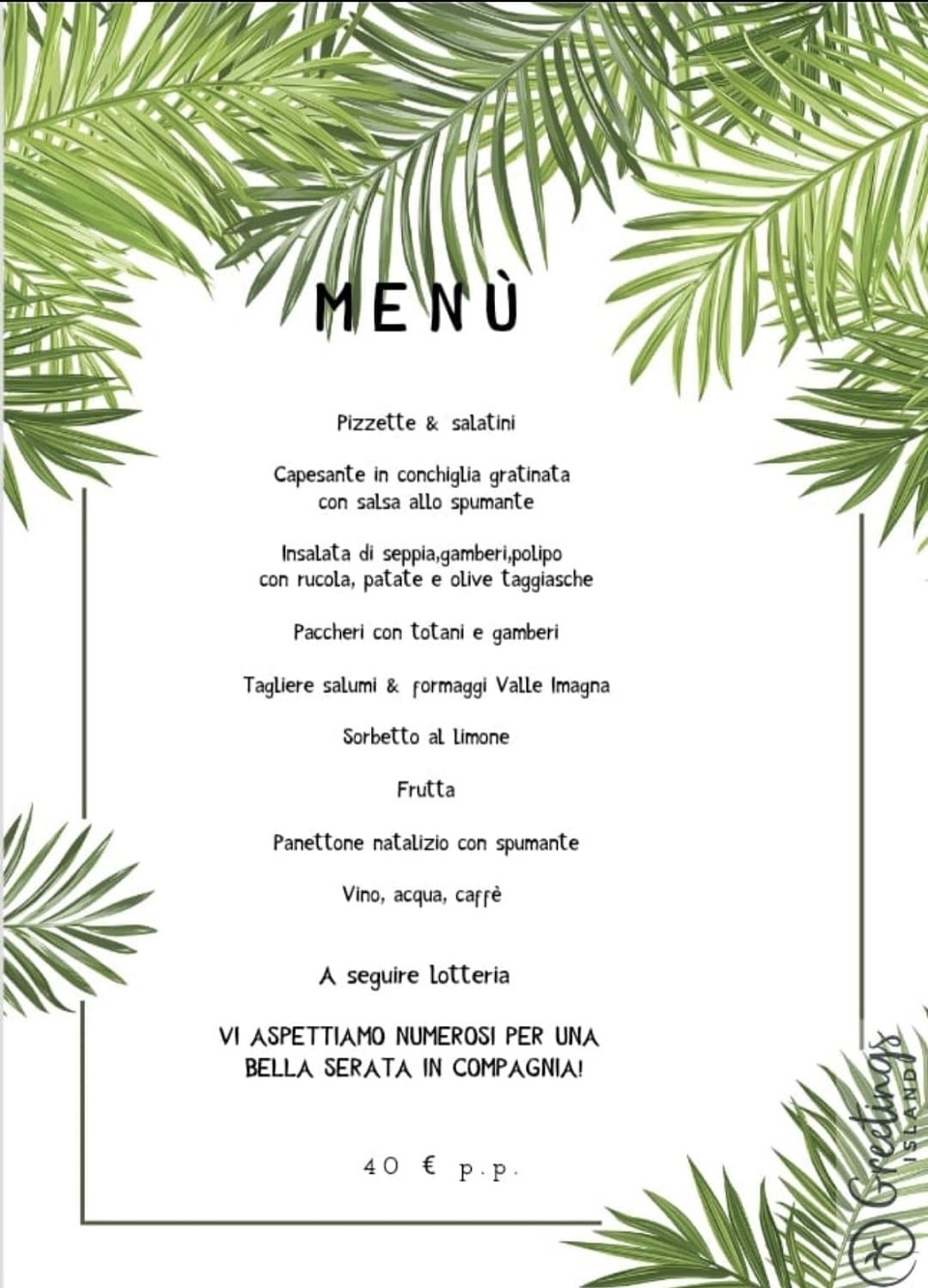 menu serata africa - La Voce delle Valli