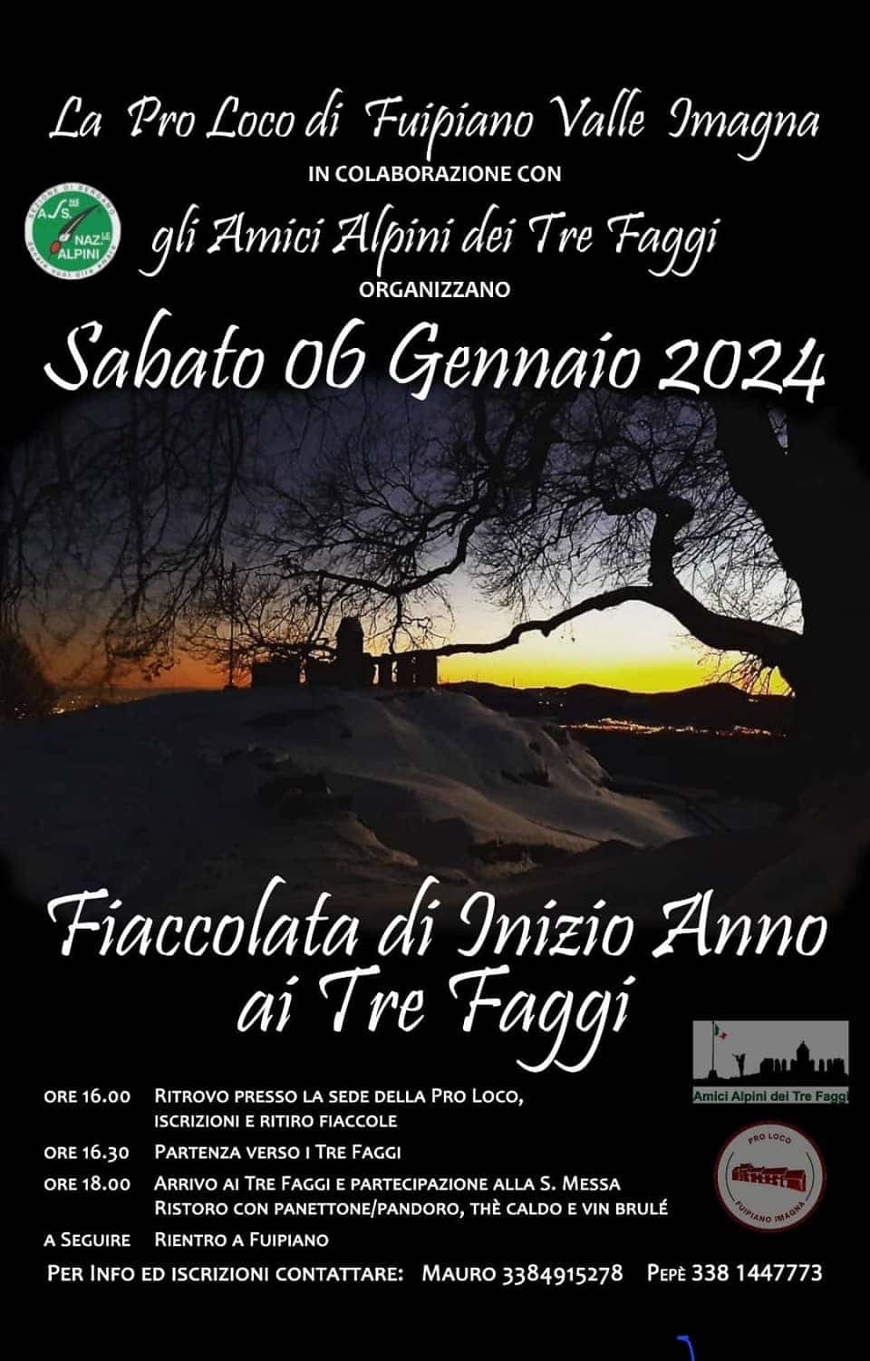 fiaccolata 3 faggi 1 - La Voce delle Valli