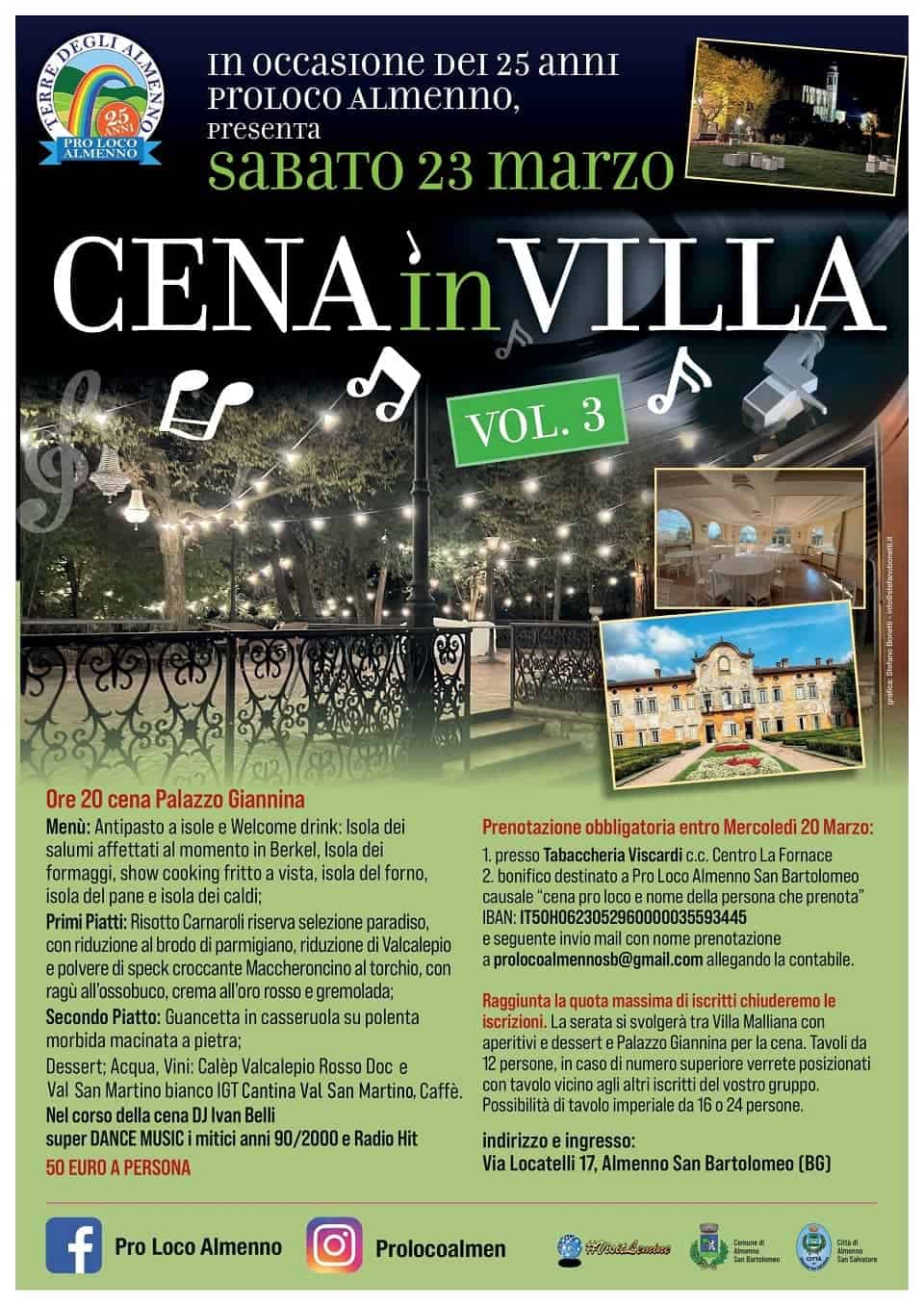 Cena in Villa Vol.3 1 - La Voce delle Valli