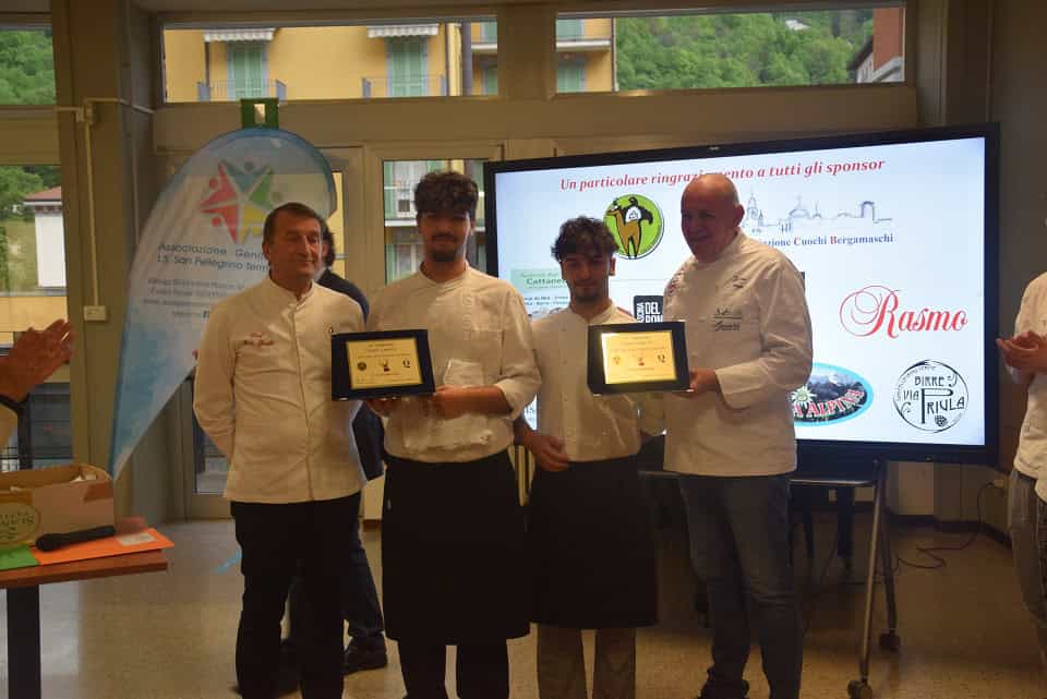 1 classificati concorso cucina Saba Andrea e Zerbini Adam classe 4b - La Voce delle Valli