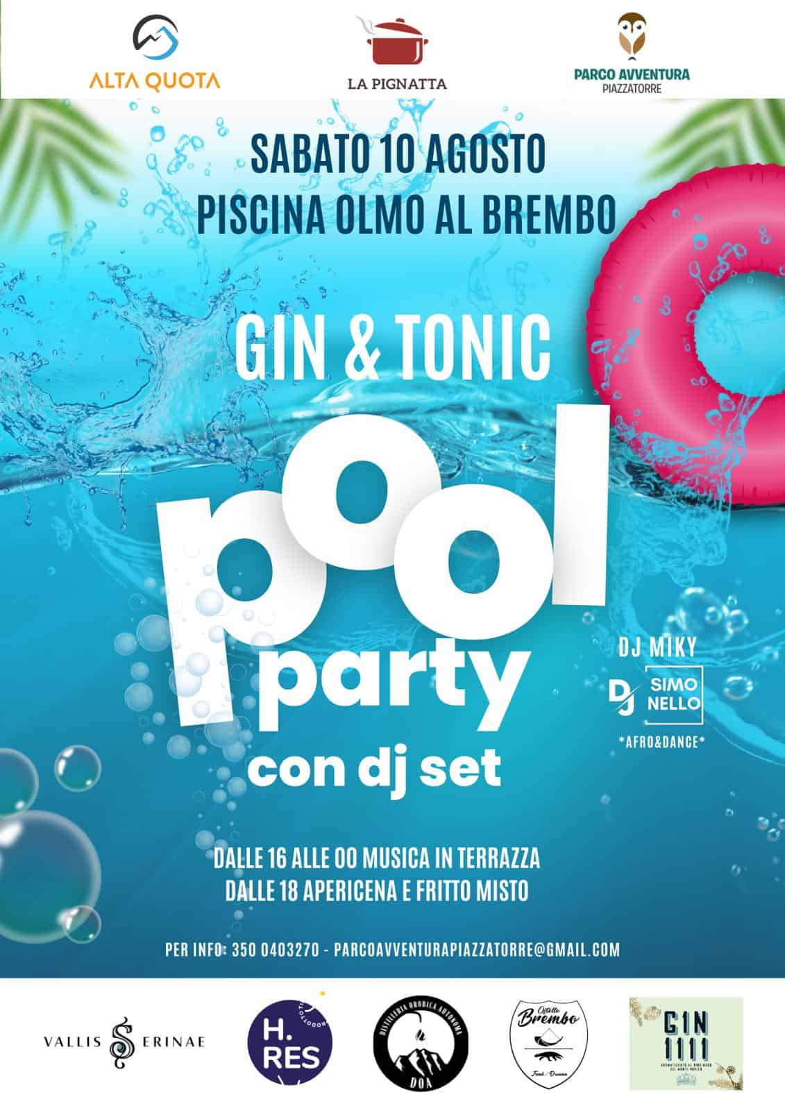 POOLPARTY olmo al brembo - La Voce delle Valli