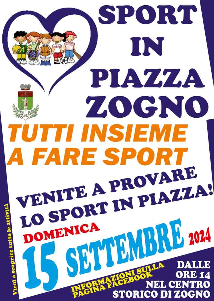 sport in piazza zogno locandina - La Voce delle Valli