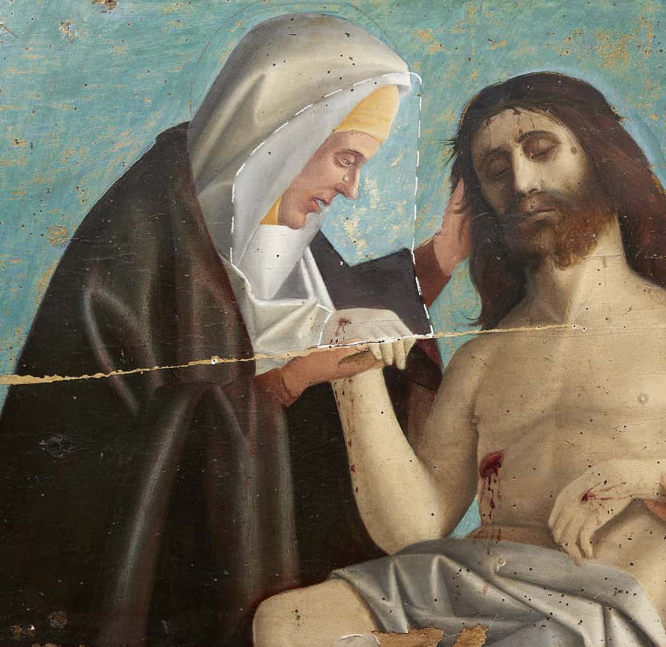 La Pieta di Mezzoldo durante il restauro - La Voce delle Valli