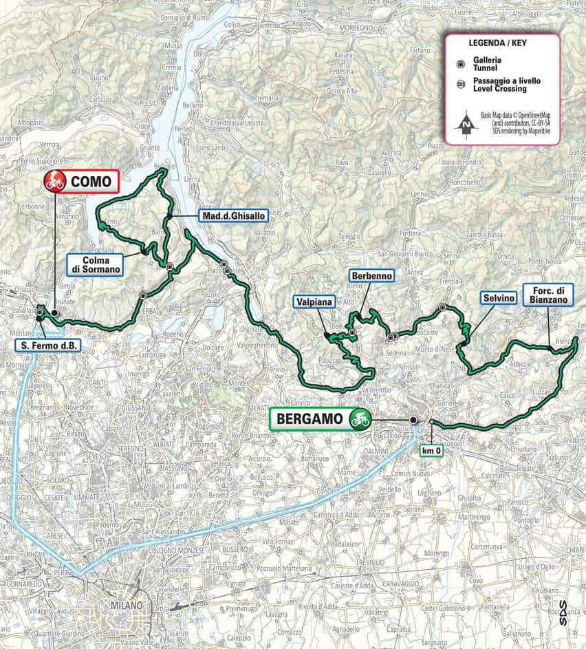 giro lombardia 2024 planimetria modificata 1 - La Voce delle Valli