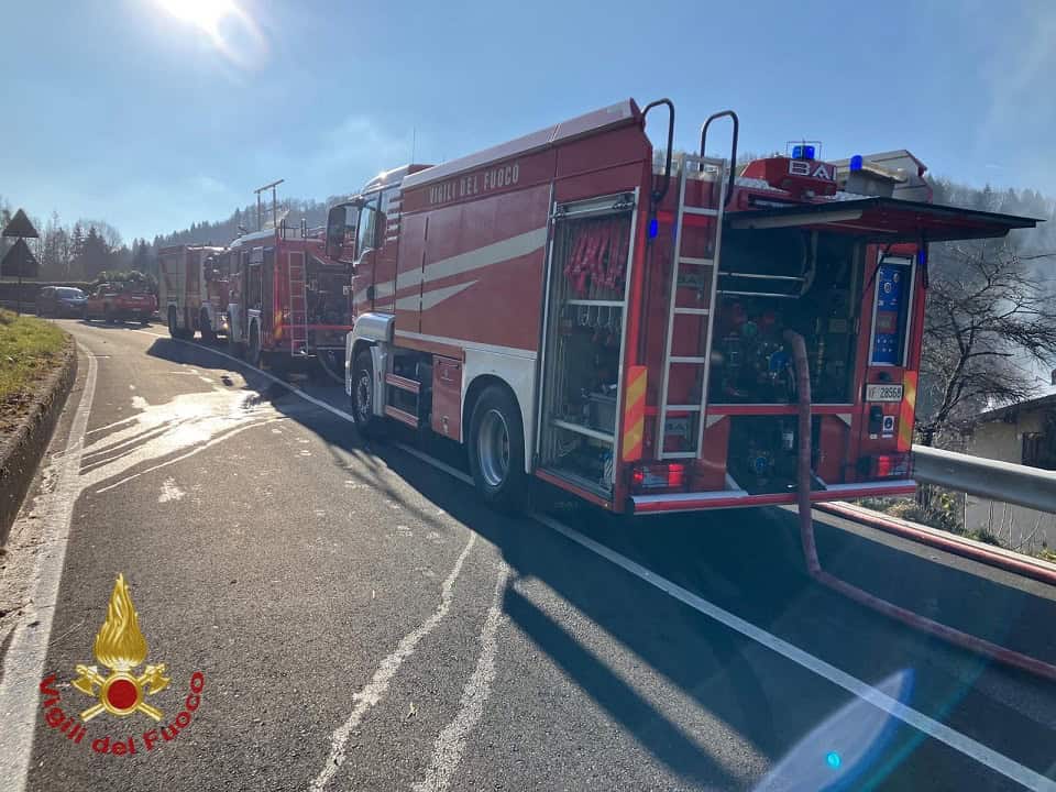 mezzi vigili del fuoco costa serina - La Voce delle Valli