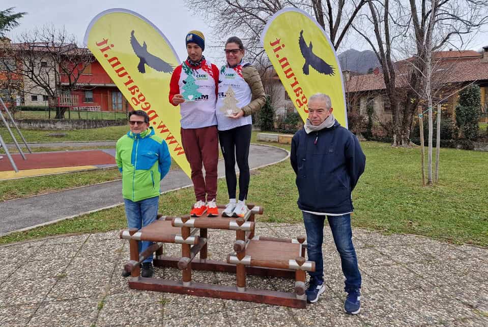 Maratonina Lemine 2024 in foto i campioni nazionale Csen outdoor di maratonina 2024 Chiara Milanesi e Mohamed El Mazoury - La Voce delle Valli